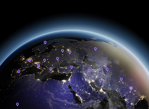 Marketing network all
over the world