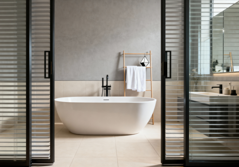 Product Application: Bathroom curtains